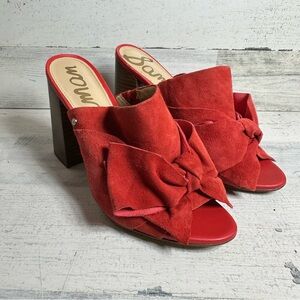 Sam Edelman yumi bow red heels